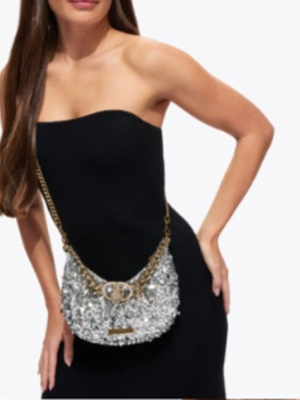 Kurt Geiger Small Chelsea Chain Hobo Bag - Picture 3 of 11